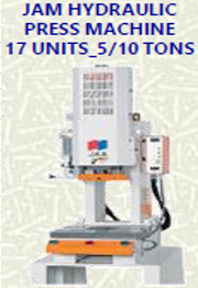 JAM HYDRAULIC PRESS MACHINE 17 UNITS_5/10 TONS